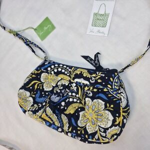 Vera Bradley Ellie Blue Mini Frannie Crossbody Retired Purse Small Cottagecore‎